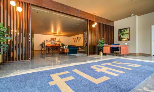 Modern apartment building lobby - Apartments with modern amenities