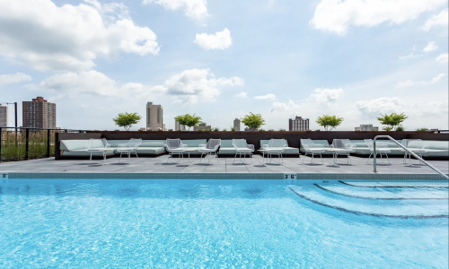 modern upscale Cook County luxury high-rise overlooking Lake Michigan - modern upscale cook county
