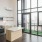 Modern living space with a balcony dog run